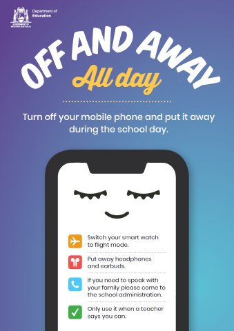 Department Of Education resource depicting "Off And Away All Day" guidelines